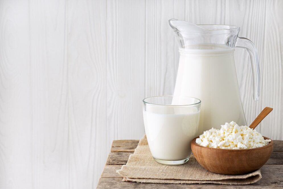pieno produktai, laikantis baltymų dietos