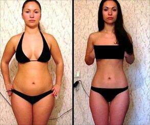 Mergina prieš ir po 5 dienų arbūzų dietos